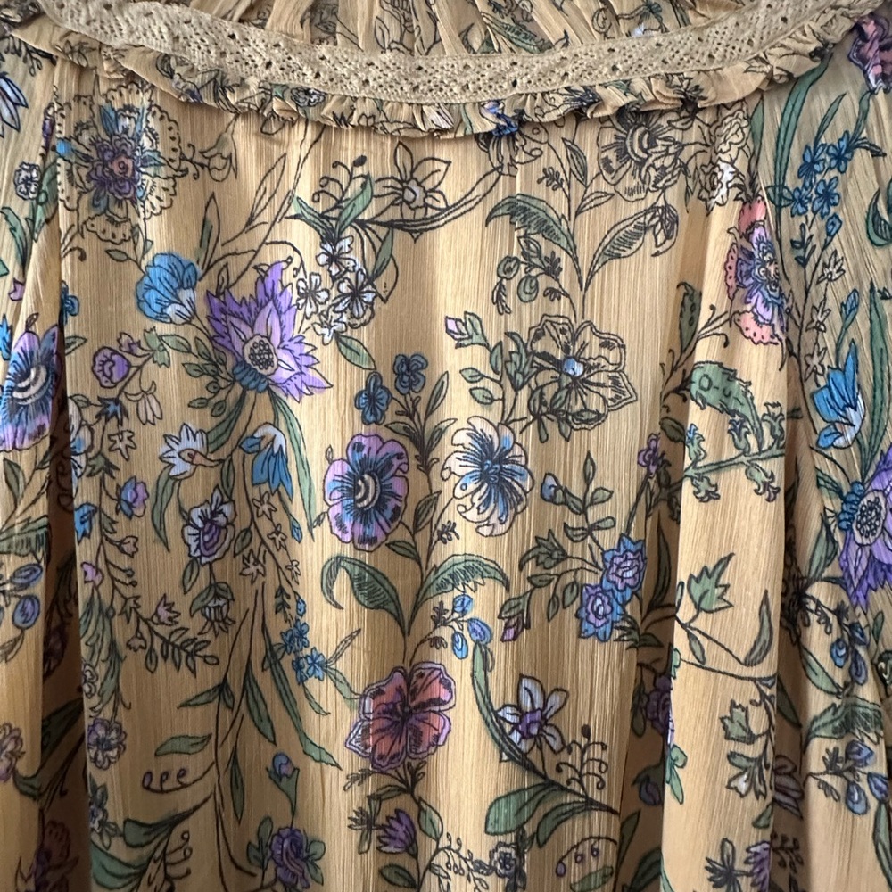 Free People Yellow Floral Maxi Dress - Picture 7 of 9